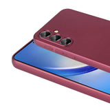 Galaxy A35 Kılıf Zore Premier Silikon Kapak Mürdüm