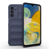 Galaxy A36 Kılıf Esnek TPU Oyuklu Arka Yüzey Tasarımlı Etnik Silikon Kapak Lacivert