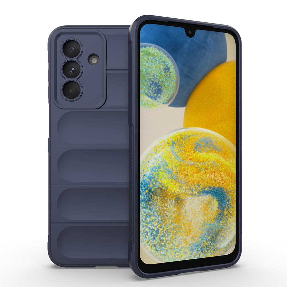 Galaxy A36 Kılıf Esnek TPU Oyuklu Arka Yüzey Tasarımlı Etnik Silikon Kapak Siyah