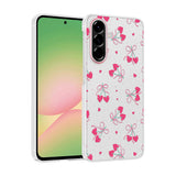 Galaxy A36 Kılıf Kamera Korumalı Desenli Zore Klip Kapak Kalpli Kiraz