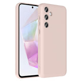 Galaxy A36 Kılıf Kamera Korumalı Kartlık Hazneli Zore Vitra Kapak Pembe