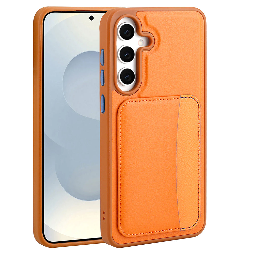 Galaxy A36 Kılıf Kartlıklı Zore X-Kart Silikon Kapak Siyah
