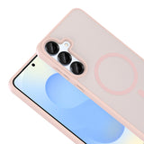 Galaxy A36 Kılıf M-safe Şarj Özellikli Babet Kapak Pembe