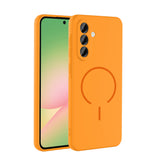 Galaxy A36 Kılıf M-safe Şarj Özellikli Zore Meta Kapak Mürdüm