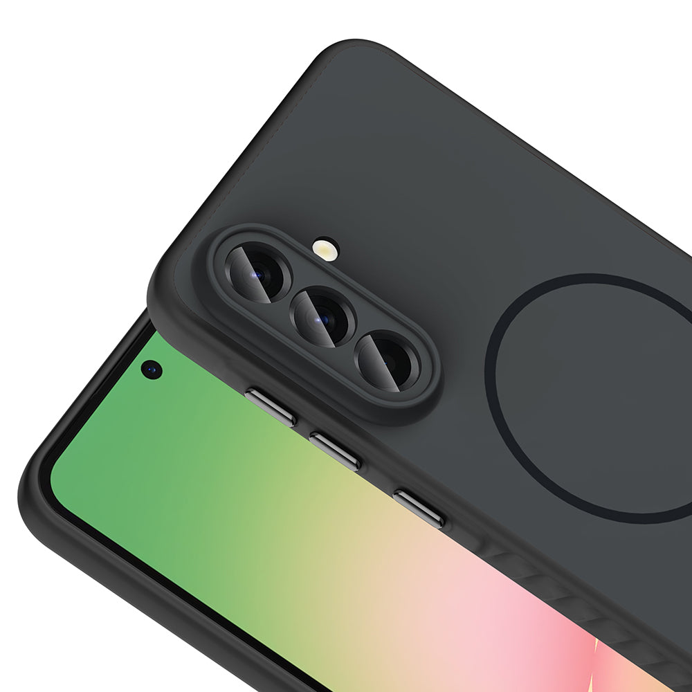 Galaxy A36 Kılıf M-safe Şarj Özellikli Zore Tea Kapak Siyah