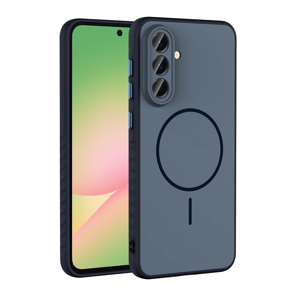 Galaxy A36 Kılıf M-safe Şarj Özellikli Zore Tea Kapak Lacivert
