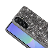 Galaxy A36 Kılıf Parlak Taşlı Tasarım Zore Pırlanta Kapak Siyah