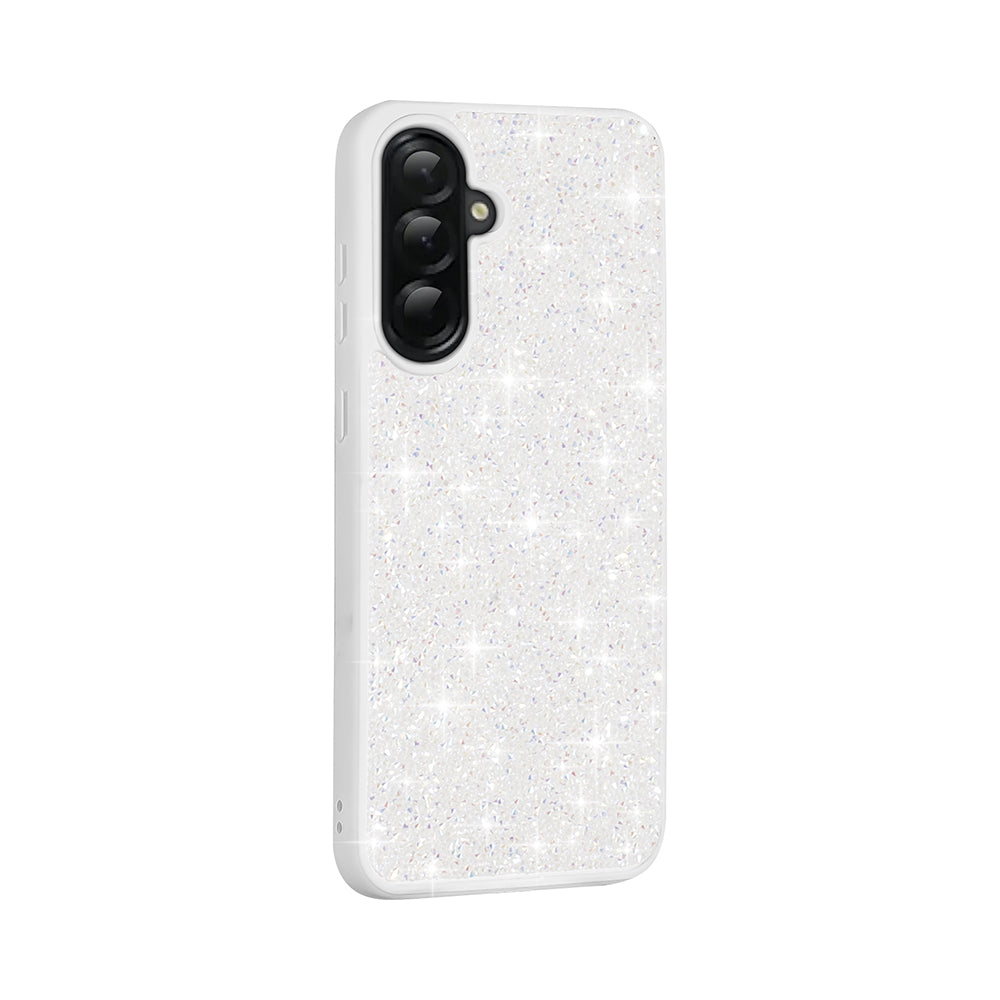 Galaxy A36 Kılıf Parlak Taşlı Tasarım Zore Pırlanta Kapak Gold