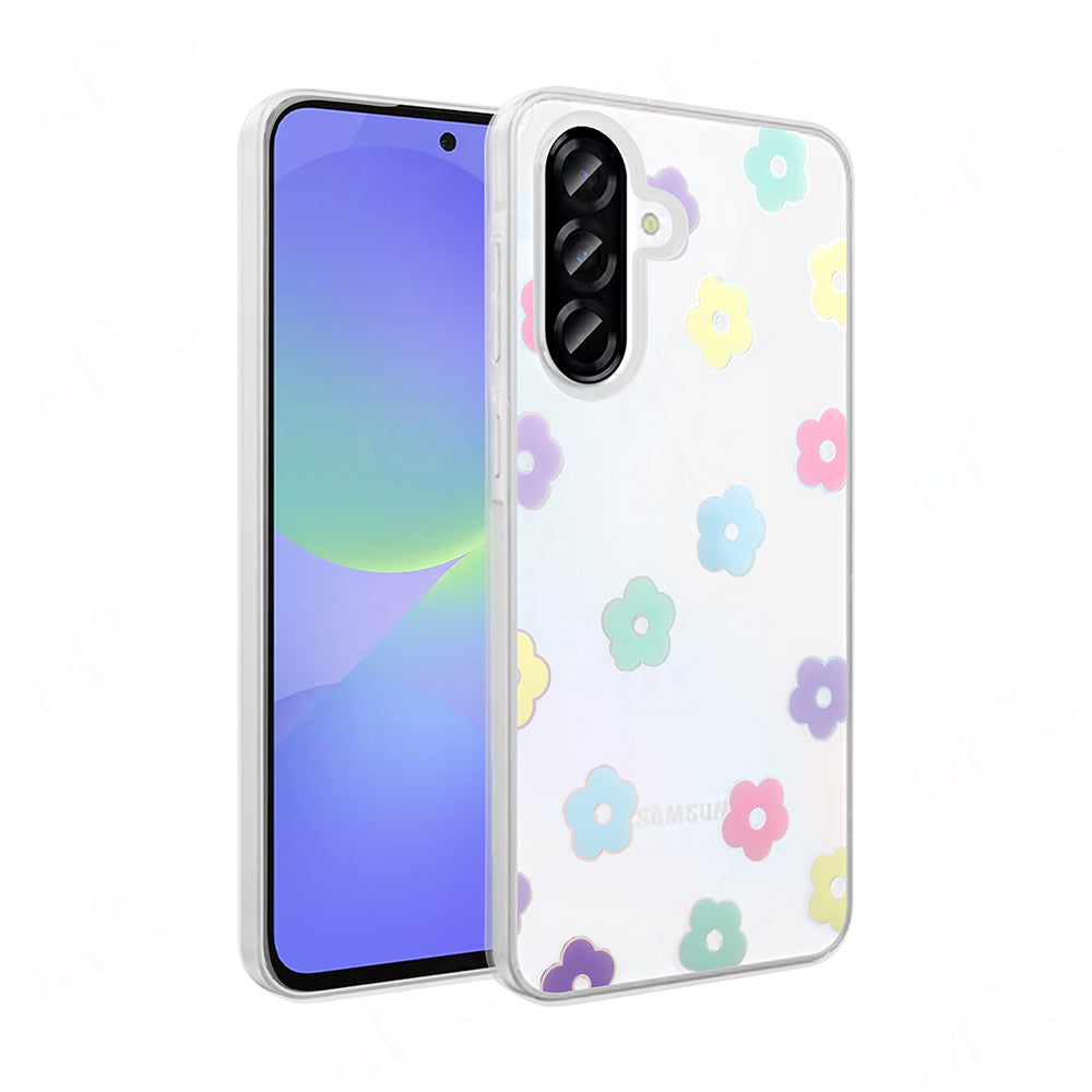Galaxy A36 Kılıf Şeffaf Figürlü Zore Folk Sert Kapak Fiyonk