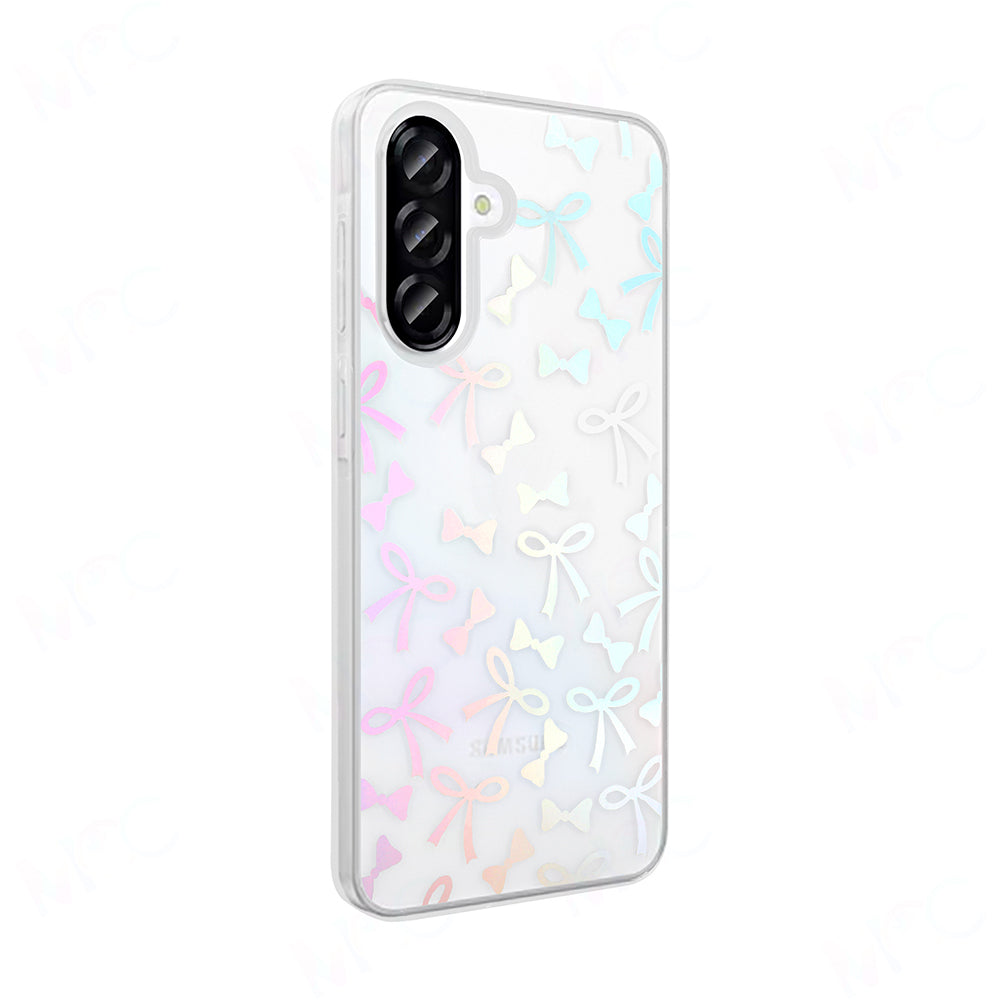 Galaxy A36 Kılıf Şeffaf Figürlü Zore Folk Sert Kapak Kalp
