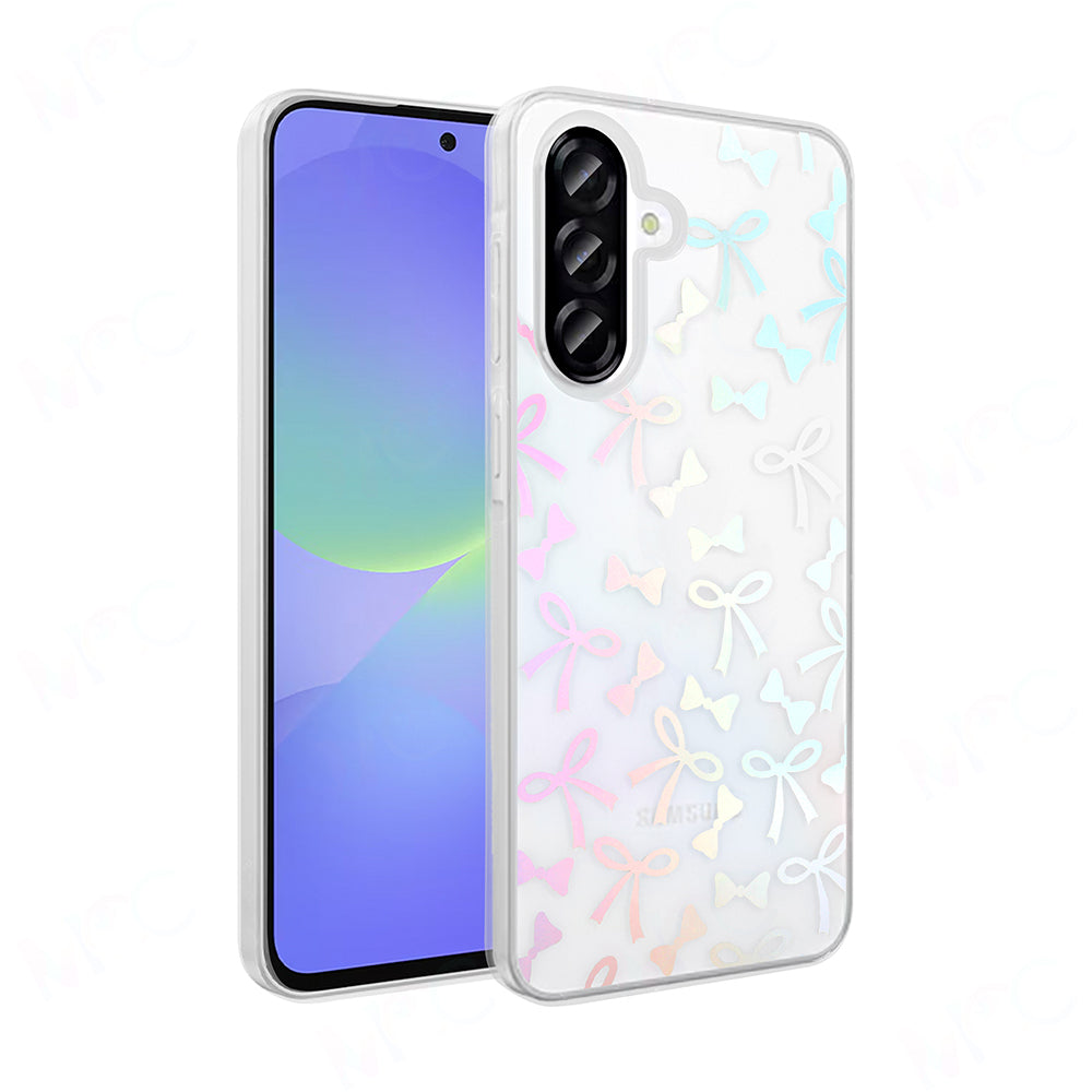 Galaxy A36 Kılıf Şeffaf Figürlü Zore Folk Sert Kapak Fiyonk