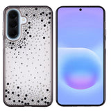 Galaxy A37 Kılıf Airbag Tasarımlı Damla Taşlı Şeffaf Zore Pera Silikon Kapak Siyah