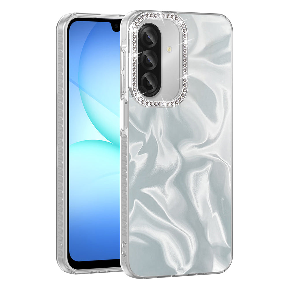 Galaxy A37 Kılıf Airbagli Parlak Taş Detay Tasarımlı Esila Kapak Pembe