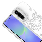 Galaxy A37 Kılıf Damla Taşlı Zore Rivas Sert PC Kapak Beyaz