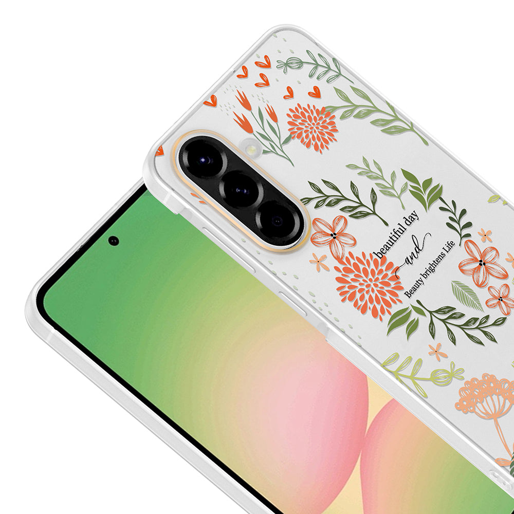 Galaxy A37 Kılıf Kamera Korumalı Desenli Zore Klip Kapak Beautiful