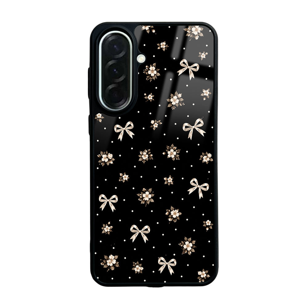 Galaxy A37 Kılıf Kamera Korumalı Desenli Zore Lusi Kapak Gold Fiyonk