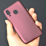 Galaxy A40 Kılıf Zore Premier Silikon Kapak Saks Mavi