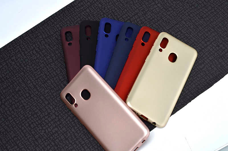 Galaxy A40 Kılıf Zore Premier Silikon Kapak Saks Mavi