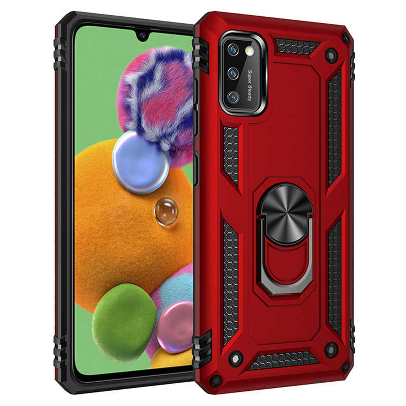 Galaxy A41 Kılıf Zore Vega Kapak Gold