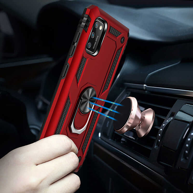 Galaxy A41 Kılıf Zore Vega Kapak Gold