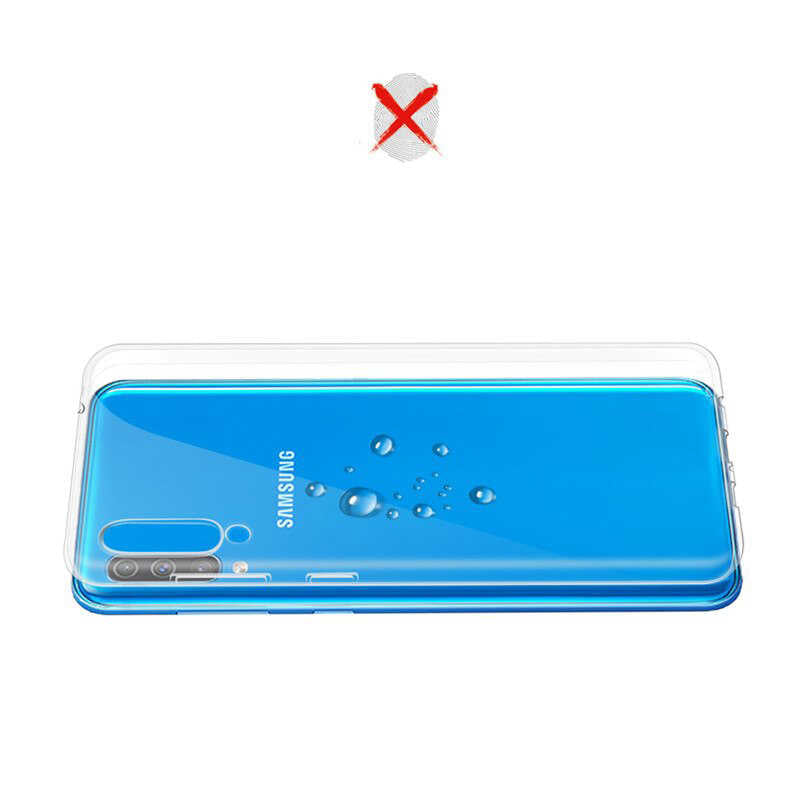 Galaxy A50 Kılıf Zore Süper Silikon Kapak Renksiz