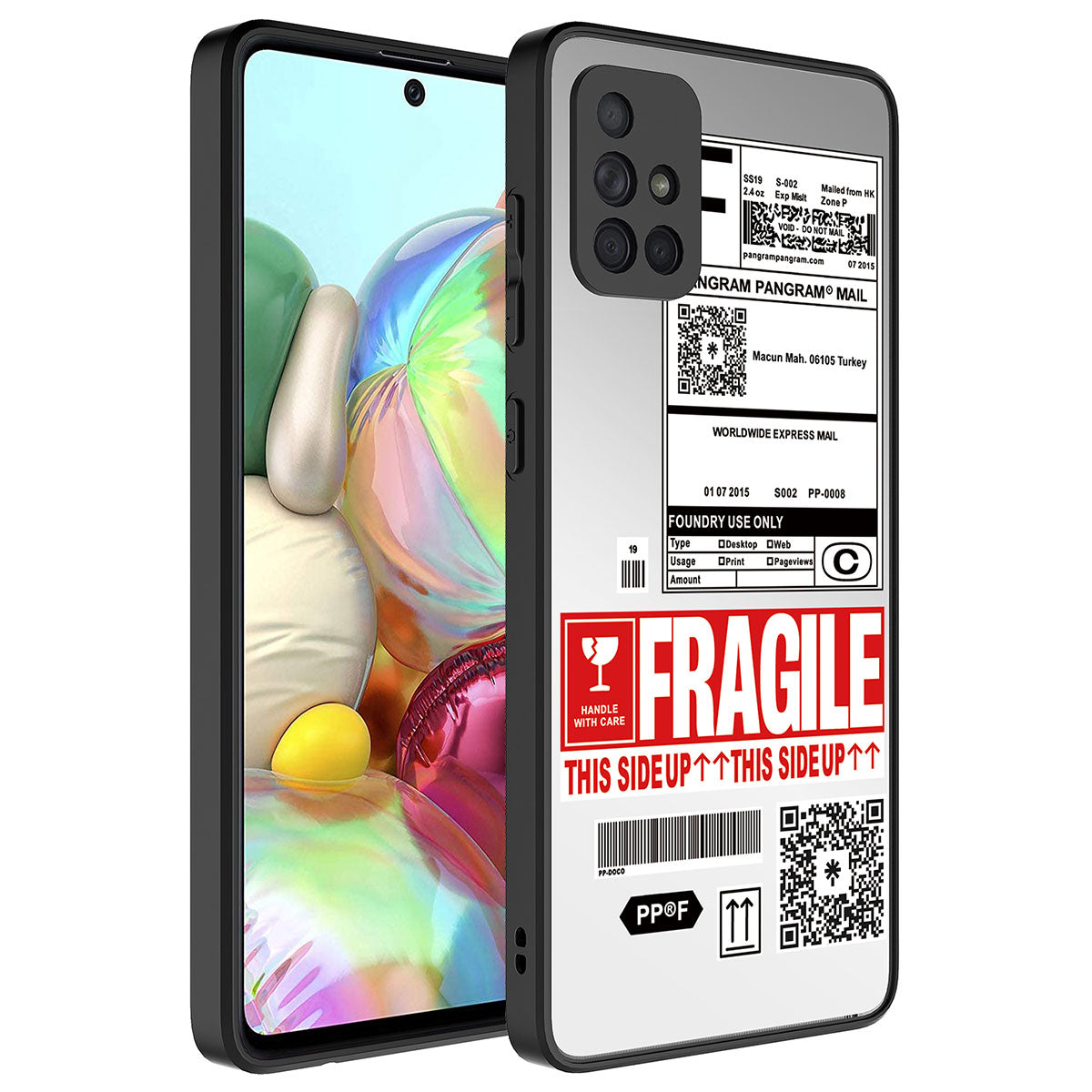 Galaxy A51 Kılıf Aynalı Desenli Kamera Korumalı Parlak Zore Mirror Kapak Fragile