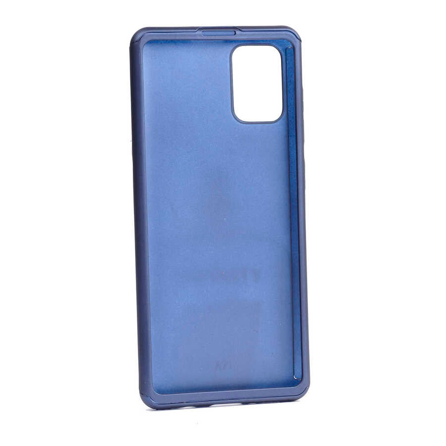 Galaxy A51 Kılıf Zore 360 3 Parçalı Rubber Kapak Lacivert