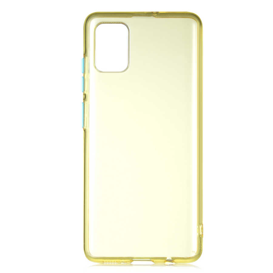 Galaxy A51 Kılıf Zore Bistro Kapak Sarı