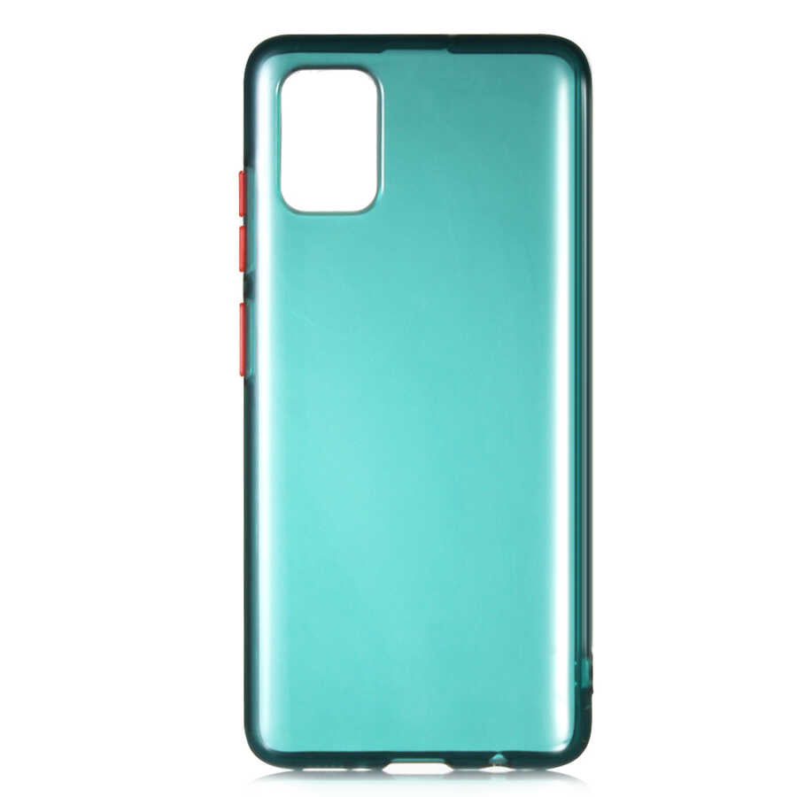 Galaxy A51 Kılıf Zore Bistro Kapak Koyu Yeşil