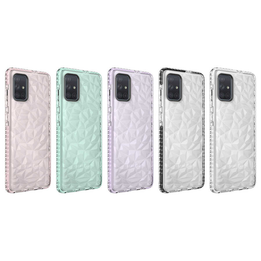 Galaxy A51 Kılıf Zore Buzz Kapak Siyah