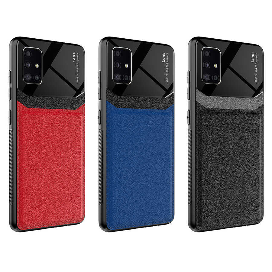 Galaxy A51 Kılıf Zore Emiks Kapak Siyah