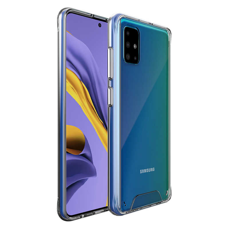 Galaxy A51 Kılıf Zore Gard Silikon Renksiz