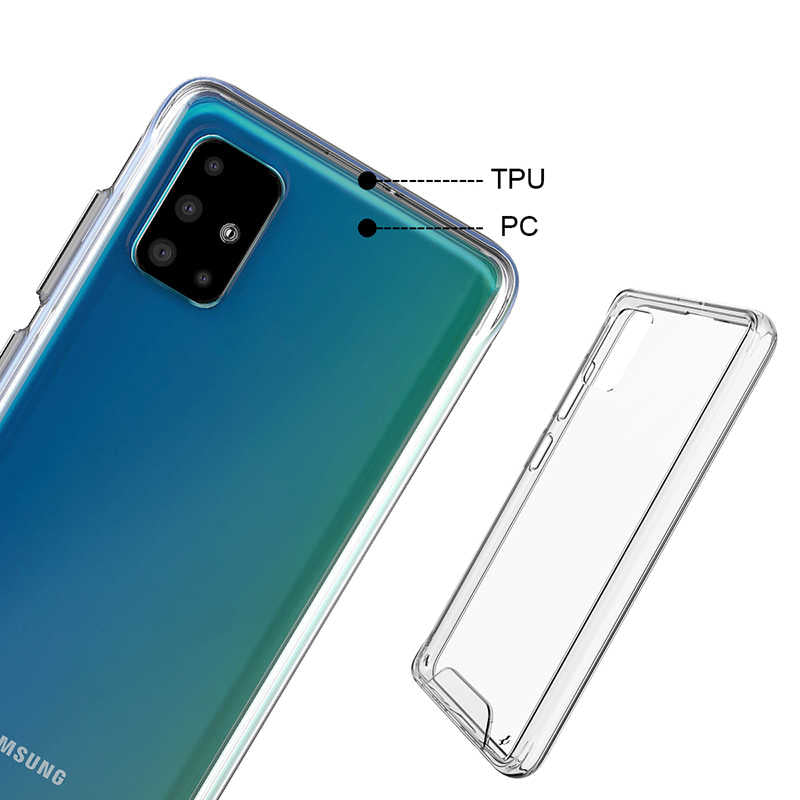 Galaxy A51 Kılıf Zore Gard Silikon Renksiz