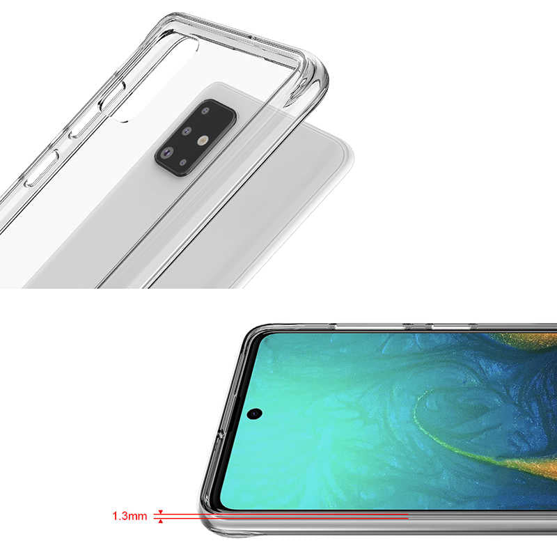 Galaxy A51 Kılıf Zore Gard Silikon Renksiz