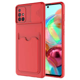 Galaxy A51 Kılıf Zore Kartix Kapak Kırmızı