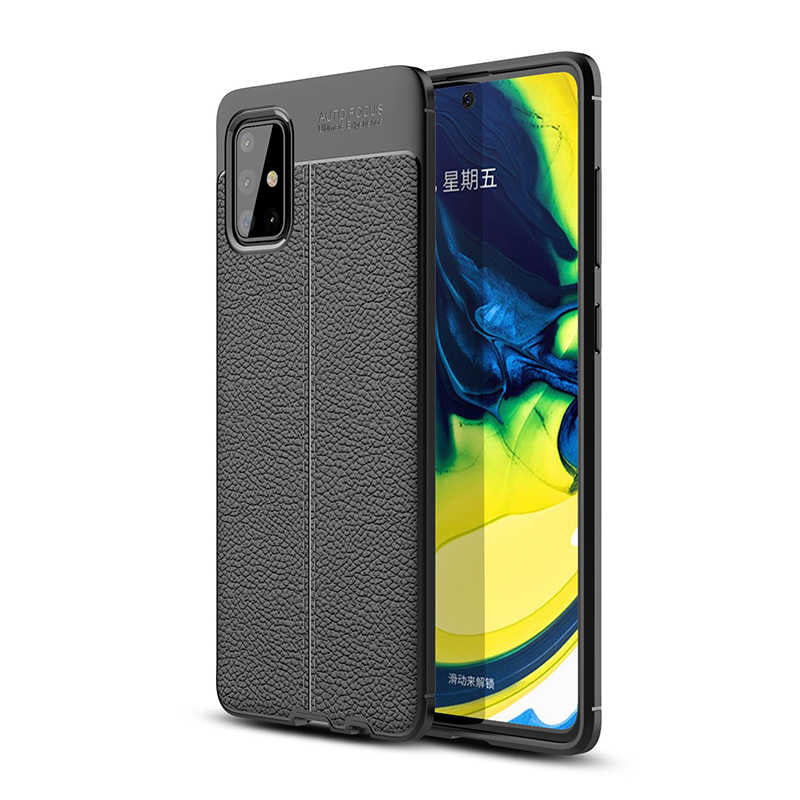 Galaxy A51 Kılıf Zore Niss Silikon Kapak Siyah