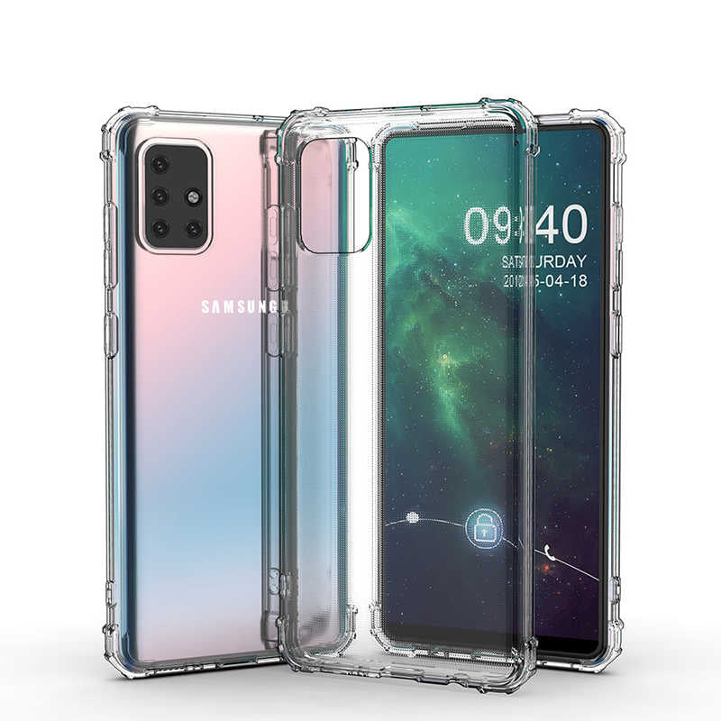 Galaxy A51 Kılıf Zore Nitro Anti Shock Silikon Renksiz