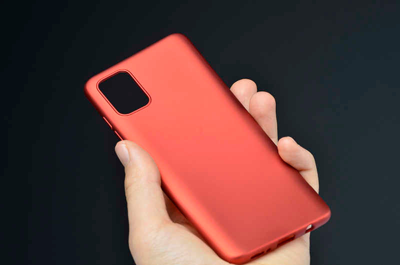 Galaxy A51 Kılıf Zore Premier Silikon Kapak Kırmızı