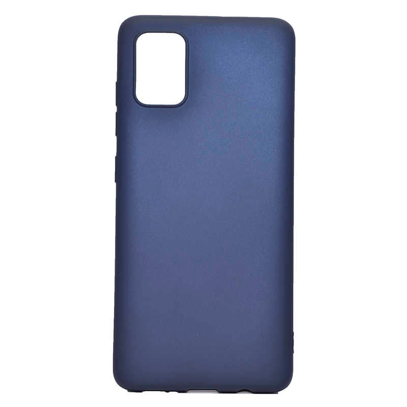 Galaxy A51 Kılıf Zore Premier Silikon Kapak Lacivert
