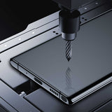 Galaxy A51 Zore Kenarları Kırılmaya Dayanıklı Cam Ekran Koruyucu Siyah