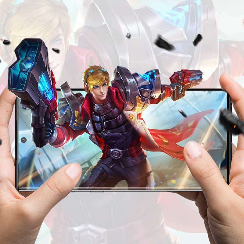 Galaxy A51 Zore Kenarları Kırılmaya Dayanıklı Cam Ekran Koruyucu Siyah