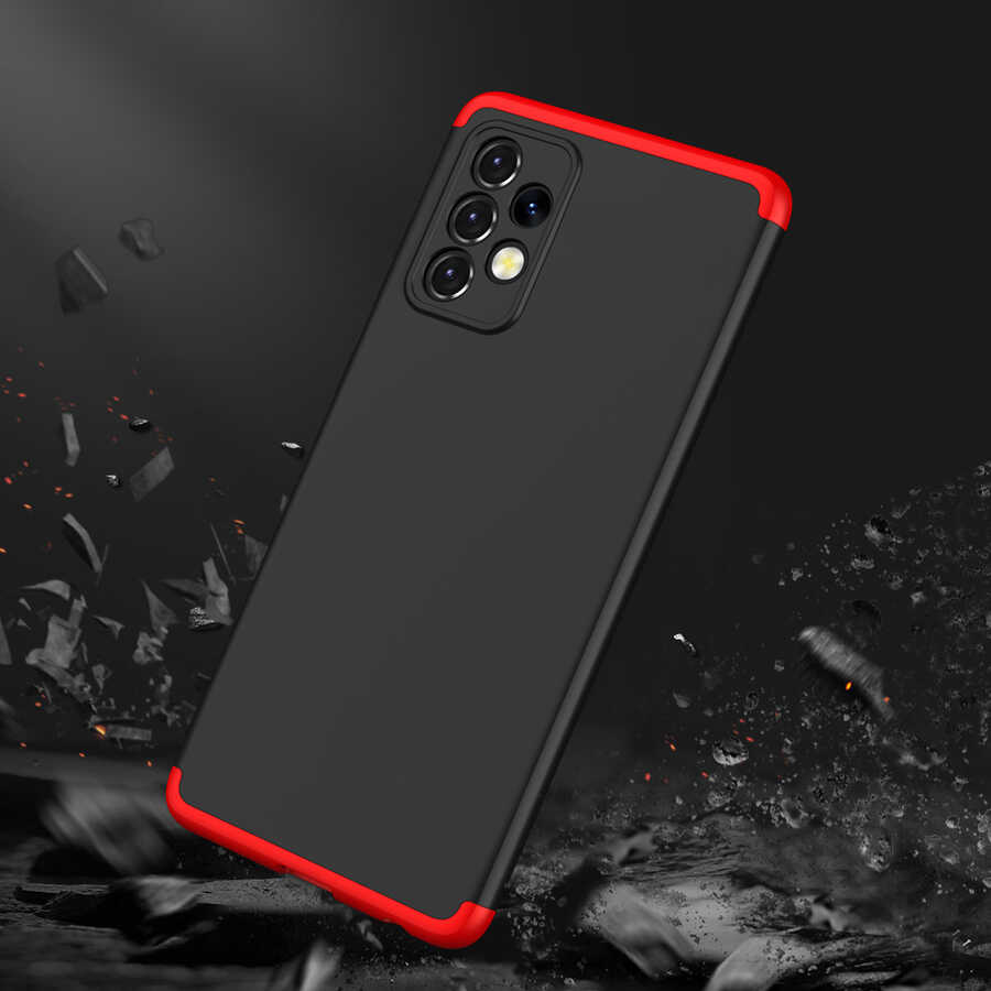 Galaxy A52 Kılıf Zore Ays Kapak Siyah-Gri