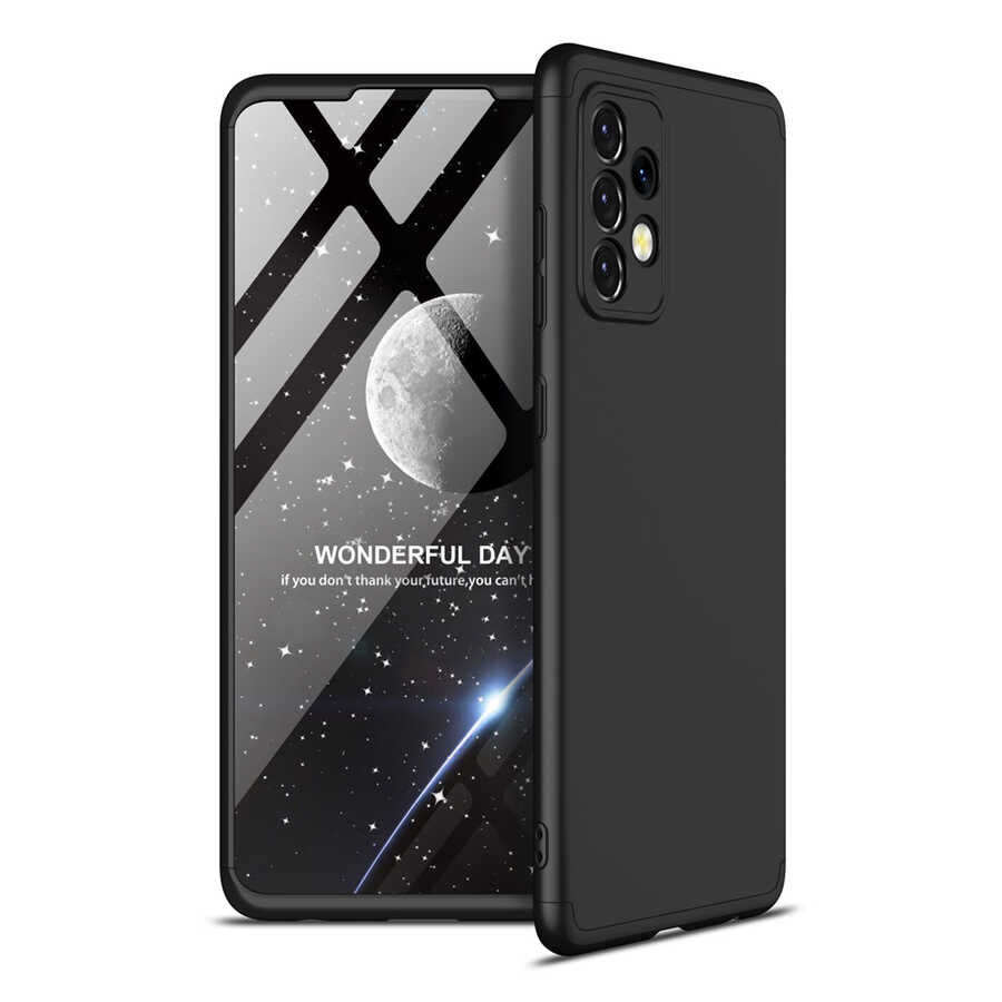 Galaxy A52 Kılıf Zore Ays Kapak Siyah
