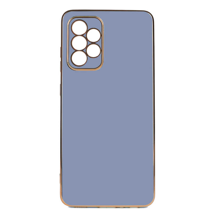 Galaxy A52 Kılıf Zore Bark Kapak Mavi Açık