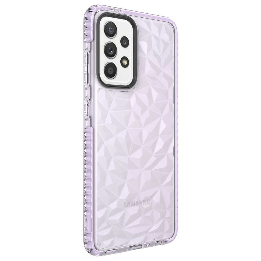 Galaxy A52 Kılıf Zore Buzz Kapak Mor
