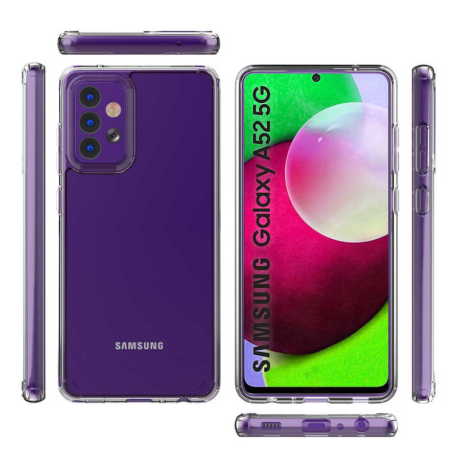 Galaxy A52 Kılıf Zore Coss Kapak Renksiz