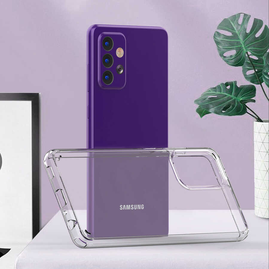 Galaxy A52 Kılıf Zore Coss Kapak Renksiz