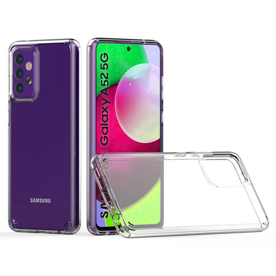 Galaxy A52 Kılıf Zore Coss Kapak Renksiz