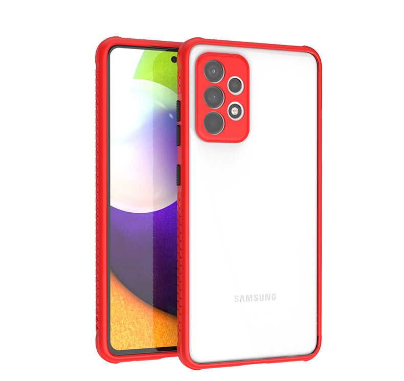 Galaxy A52 Kılıf Zore Kaff Kapak Kırmızı