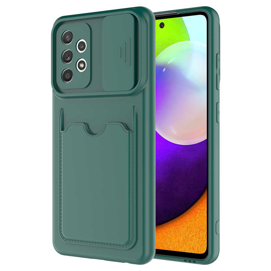 Galaxy A52 Kılıf Zore Kartix Kapak Lila